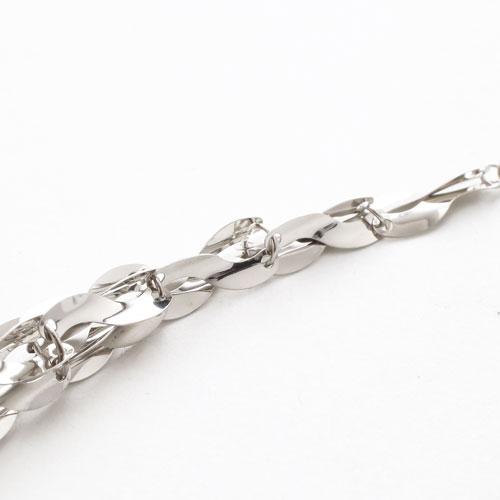 純プラチナ ネックレス 45cm Pt999 ノーブル クイーン グラデーション デザイン レディース お洒落 記念日 ギフトの画像