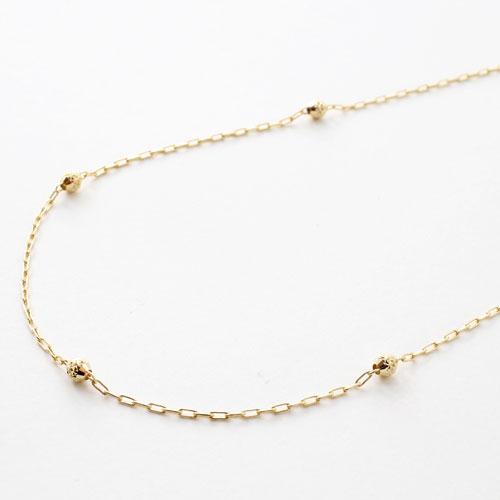 【買取店】美品 キラキラ✨ K18 ペダルチェーン ネックレス 43cm 買取店】美品 キラキラ✨ K18 ペダルチェーン ネックレス 43cm