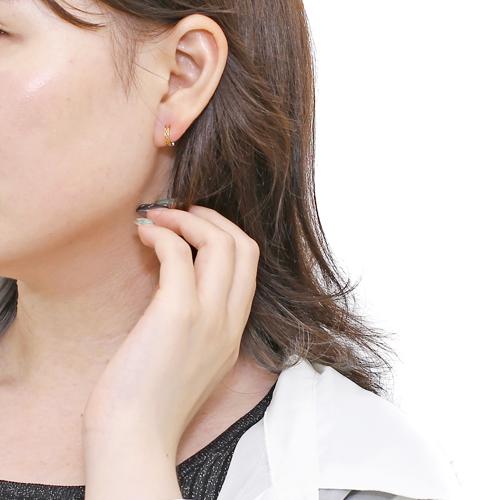 18金 K18 ピアリング ツーカラーすかし : ジュエリーウォーク