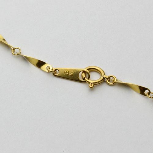 【公式】 純金 ネックレス K24 グラデーション シャイン デザイン ひねり パーツ 42cm レディース 上品 ゴールド 記念日 ギフト 【JSB1038478391】(37791円)