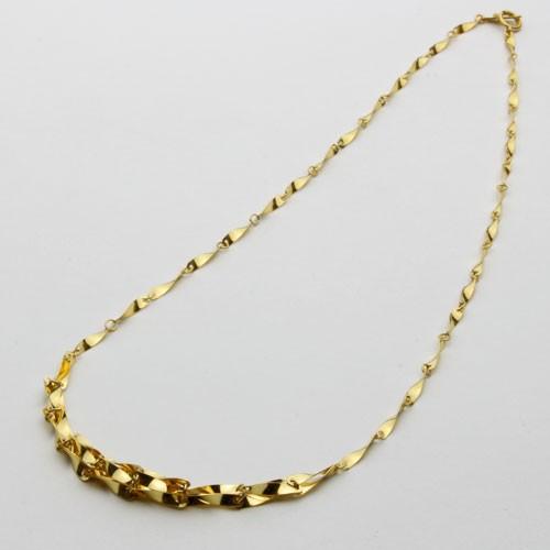 【公式】 純金 ネックレス K24 グラデーション シャイン デザイン ひねり パーツ 42cm レディース 上品 ゴールド 記念日 ギフト 【JSB1038478391】(37791円)