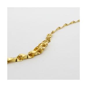 【公式】 純金 ネックレス K24 グラデーション シャイン デザイン ひねり パーツ 42cm レディース 上品 ゴールド 記念日 ギフト 【JSB1038478391】(37791円)