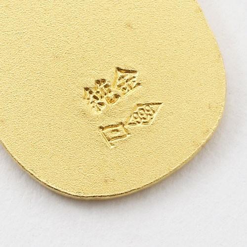 開運 招福純金製3g 干支 午 小判ストラップ K24 純金 爆買の画像