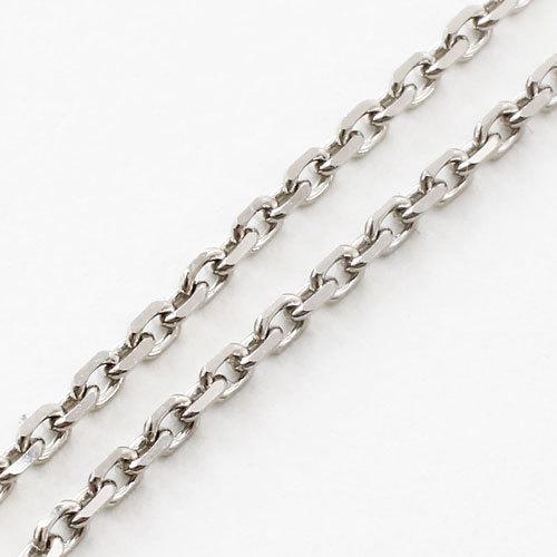 プラチナ ブレスレット 18cm アズキ チェーン Pt850 4面カットアズキ