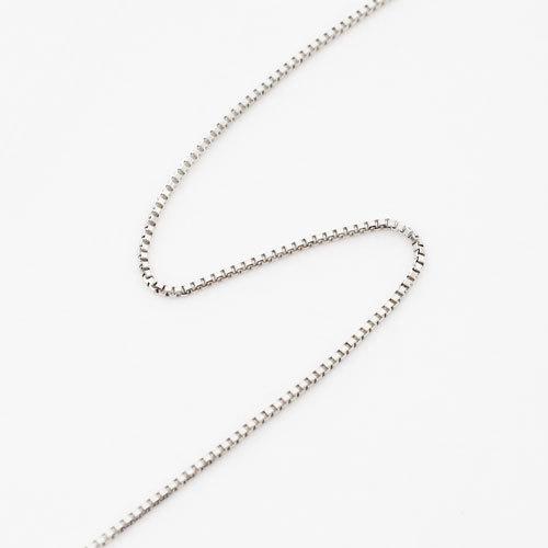 イタリア製 フラットチェーンネックレス　40cm イタリア製 フラットチェーンネックレス 40cm