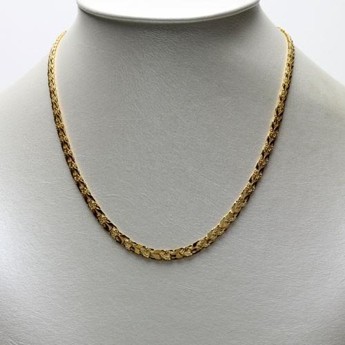 純金 ネックレス K24 チューリップ リバーシブル 45cm 9g