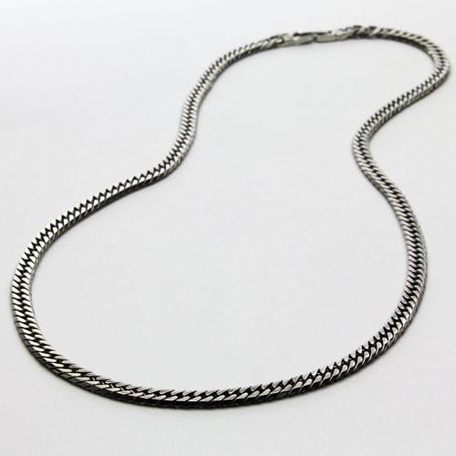 チタンネックレス 6面カット ダブル喜平 純チタン ネックレス