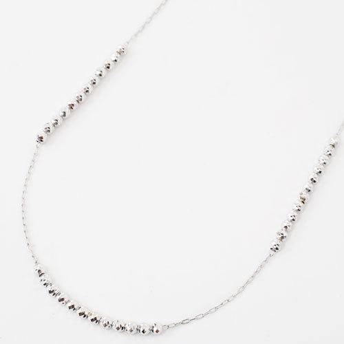 プラチナ ネックレス ロング 70cm きらきら ミラーボール Pt850