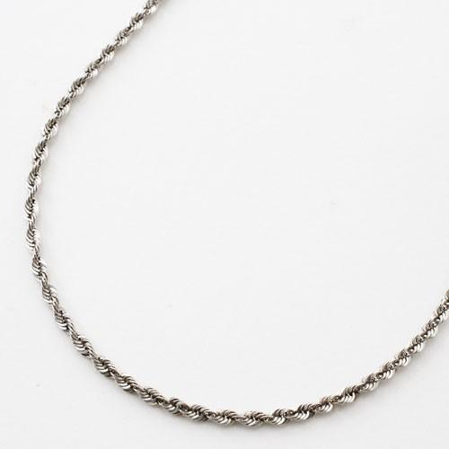 純プラチナ ネックレス 縄 カットロープ チェーン 純Pt 造幣局検定