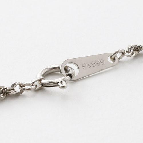 純プラチナ ネックレス 縄 カットロープ チェーン 純Pt 造幣局検定