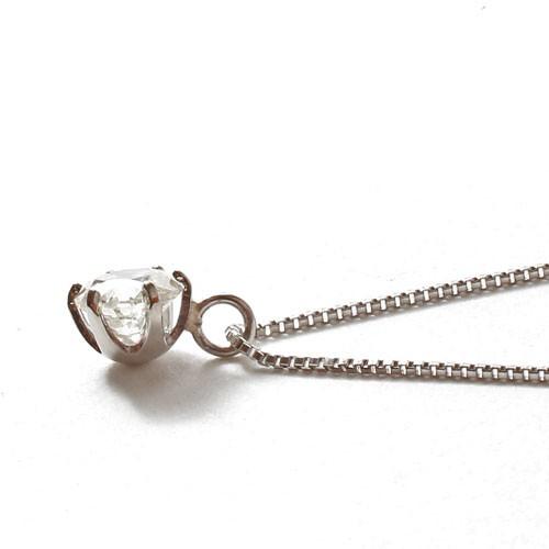 鑑定書付 Gem Grading プラチナ Pt900 ダイヤモンド ペンダント0.65ct.以上 SIクラス Iカラーの画像