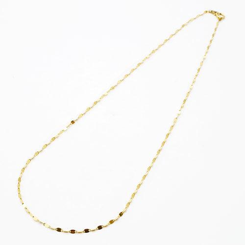 18金 ネックレス ペタル チェーン 50cm ペダル デザイン お洒落 レディース 記念日 ギフトの画像