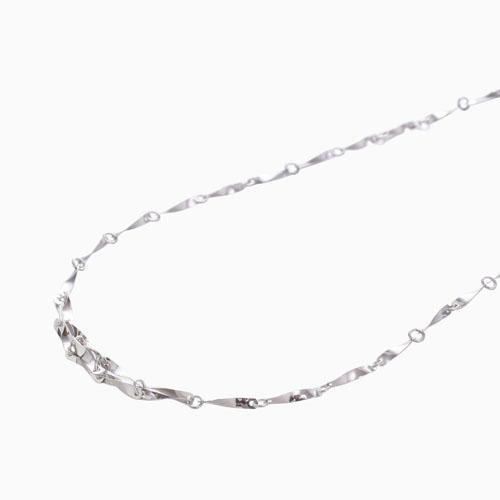 純プラチナ ネックレス Pt999 42cm ピッコリーナ ウィンザー デザイン お洒落 レディース 記念日 ギフトの画像