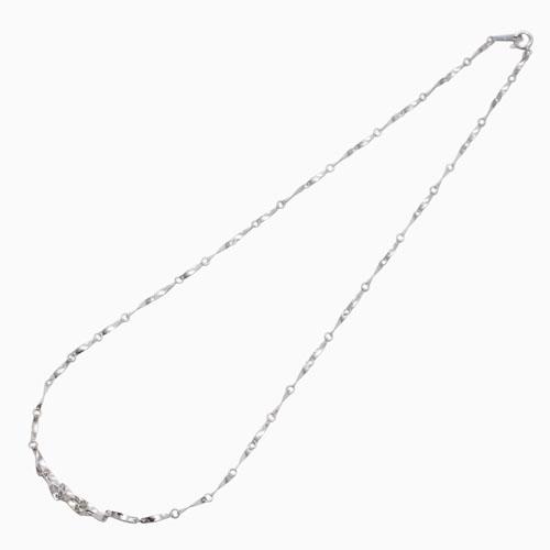 純プラチナ ネックレス Pt999 42cm ピッコリーナ ウィンザー デザイン お洒落 レディース 記念日 ギフトの画像