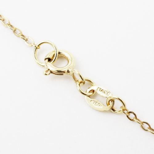 New 18金 K18 ネックレス イタリア製 お守り ペンダントチェーン