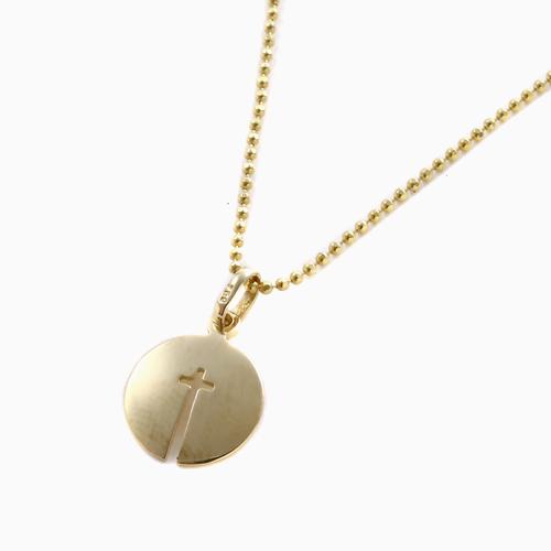 SPAIN CORDOBA スペイン製 18金 K18 クロス 十字架 幸運を呼ぶ  