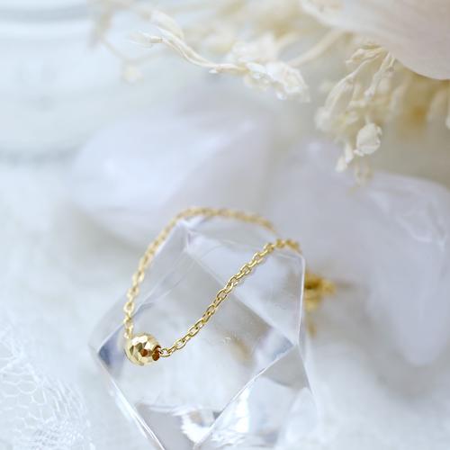 24金リング ミラーボール GOLD K24 指輪 ゴールドジュエリー 刻印入り