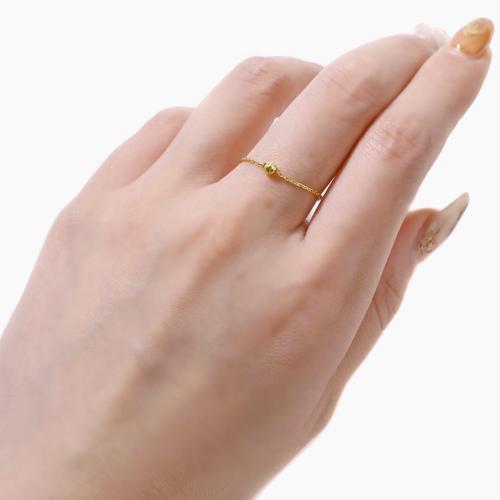 輝きがすごい！24金 K24 ミラーボール リング 重ね付け ゴールド 金 24金リング ミラーボール GOLD K24 指輪 ゴールドジュエリー 刻印入り