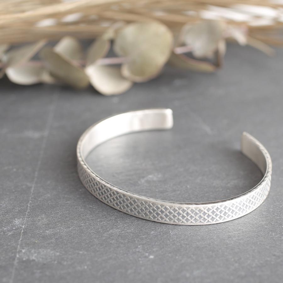 ドイツ製 スターリング シルバー SV925 バングル アンティーク調