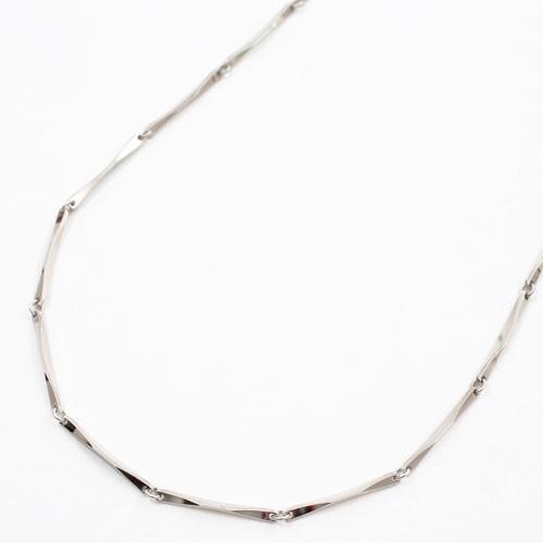 プラチナ850 Pt850 ネックレス チェーン 切子 小波(さざなみ プラチナ850 Pt850 ネックレス チェーン 切子 小波(さざなみ