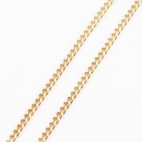 18金 ブレスレット 喜平 チェーン K18 キヘイ アンクレット 2面カット