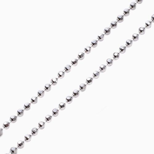 シルバーブレスレット カットボールチェーン SV925 キラキラチェーン