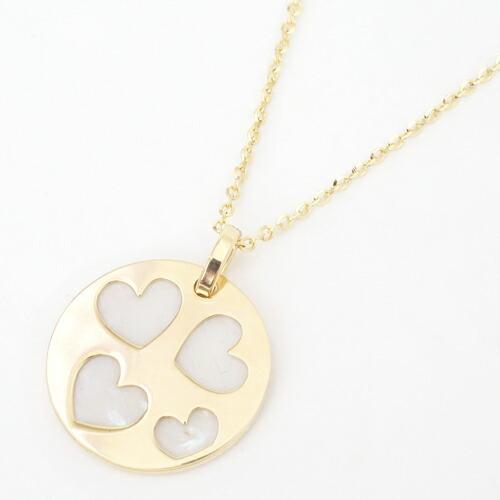 K18 ITALY VICENZA イタリア製 18金 リバーシブル仕様 ピンク 白蝶貝