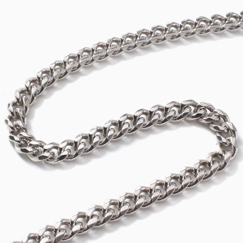 【DIBI】シルバー（銀無垢） ６面カット 喜平 ネックレス イタリア直輸入 VICENZA 最先端カット技術 ディビ社製 男女兼用 男性 メンズ Silver チェーンの画像