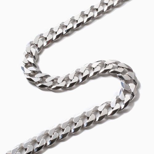 DIBI シルバー 銀無垢 8面カット フラット喜平ネックレス イタリア 直