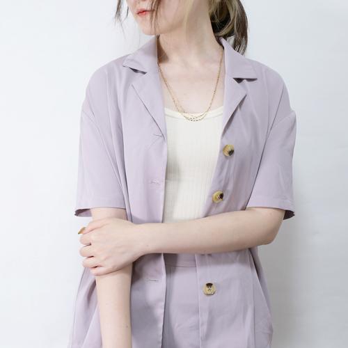 18金 ネックレス K18 ゴールド ペタル チェーン 3連 ロング