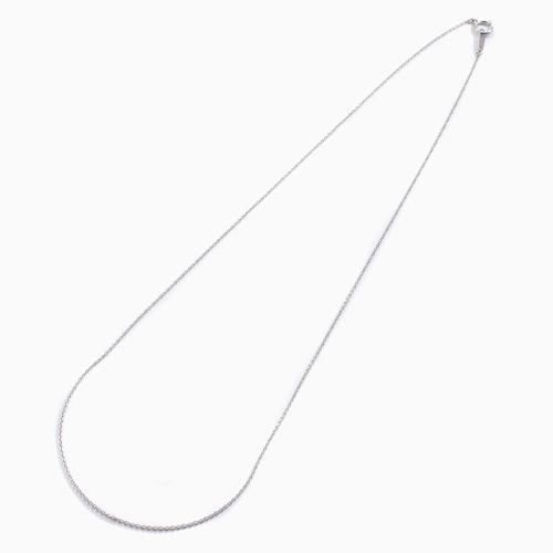 純プラチナ 落着いた色合い Pt999 丸アズキ チェーンネックレス 細く 繊細 キラキラ