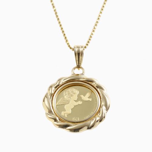 純金コイン ベビーエンジェル 両面使える リバーシブル 天使 1/25 金貨