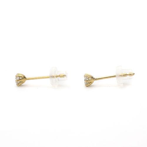 18金ピアス ダイヤモンドピアス K18 0.3ct 鑑別カード付 オシャレ