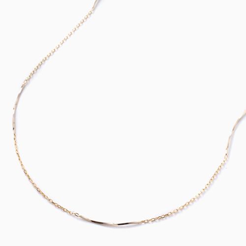 18金 K18 GOLD ゴールド 地金 80cm 3g ネックレス アズキ ライン