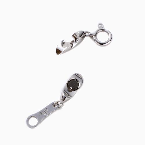 ワンタッチ便利クラスプ シルバー SV925 ロジウム仕上げマグネット式留