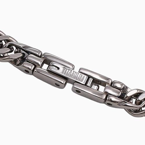チタン ネックレス 喜平 2面カット キヘイ チェーン 純チタン メンズ プレゼント お洒落 爆買 クリックポスト便対応の画像