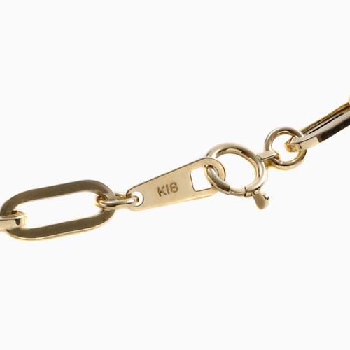受注生産品】18金 ネックレス ペーパークリップ レディース K18