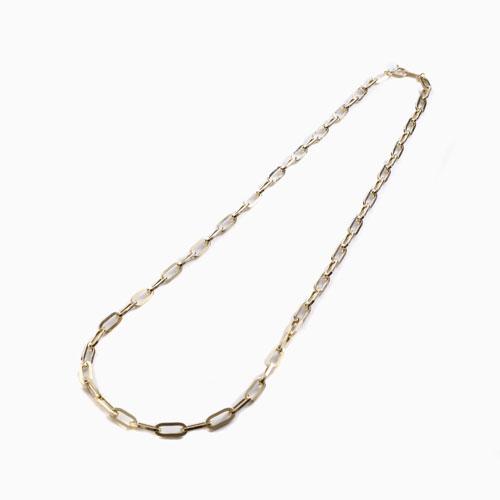 受注生産品】18金 ネックレス ペーパークリップ レディース K18