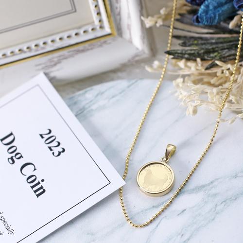 純金ドッグコイン ペンダント ゴールデンレトリバー ゴールデン