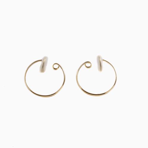 18金イヤーカフ K18イヤークリップ イヤリング イエローゴールド