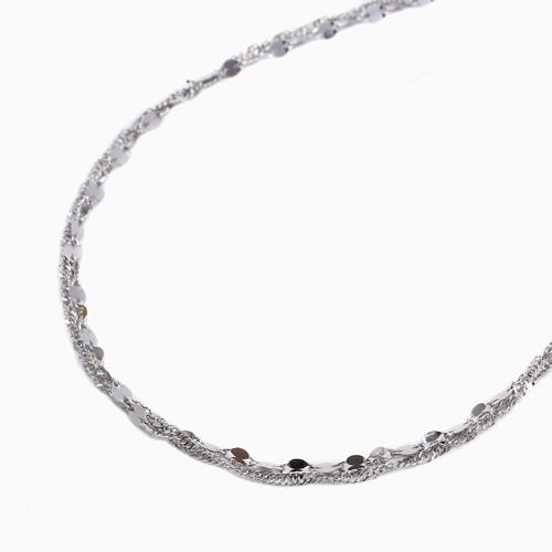 プラチナ ブレスレット Pt999 スクリューチェーン ペダル 18cm 2連仕様 