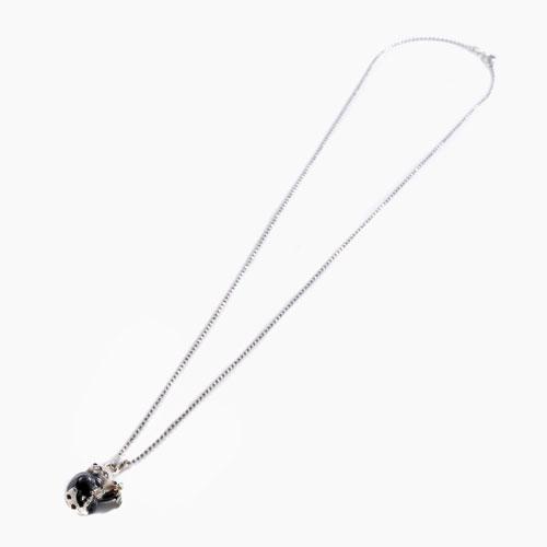 シルバーアクセサリー シルバーペンダント カットボールチェーン パンダチャーム キーホルダー アニマルキーチャーム クリックポスト便対応