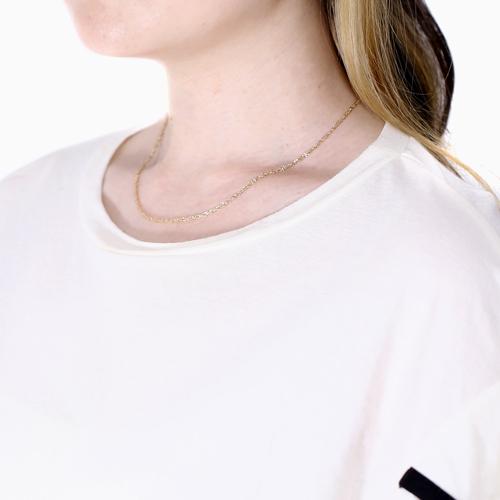 K18ネックレス 18金デザインチェーン プレミアムカット