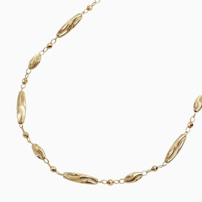 18KT イタリア ゴールドネックレス 刻印 重さ2.39g 金 18金 K18