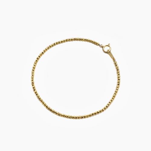 純金 ブレスレット 24金 ミラーボール ウェーブカット k24 イエロー