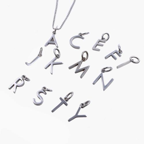 イニシャルペンダント シルバーカットボールチェーン SILVER