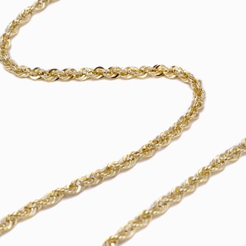 18金 ネックレス K18チェーンネックレス パイプロープチェーン