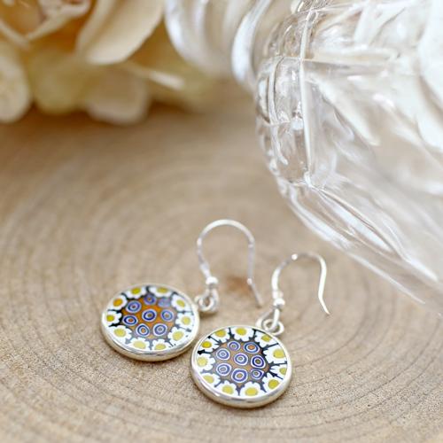 ベネチアングラスピアス ベネチアンガラス ハンドメイドアクセ