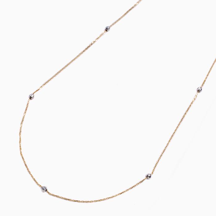 18金 K18 GOLD プラチナ Pt850 PLATINUM ゴールド コンビネックレス