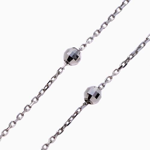 プラチナ Pt850 PLATINUM ブレスレット チェーン 小豆 アズキ